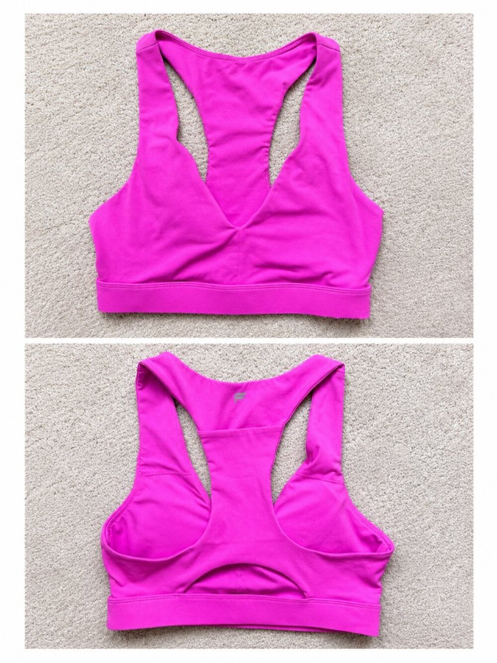 Fabletics Sports Bra – Hot Pink | Size Small
